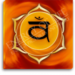 Leinwandbild Sakralchakra - Abstrakt