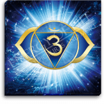 Leinwandbild Stirn-Chakra - Abstrakt