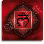 Leinwandbild Wurzelchakra - Abstrakt