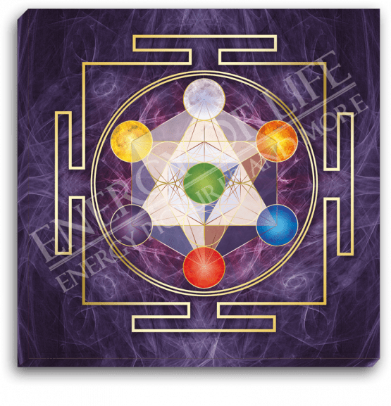 Leinwandbild Würfel des Metatron - Göttliche Anbindung