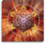 Leinwandbild Würfel des Metatron - Kraft