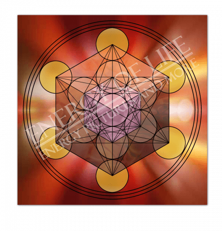 Heilschablone Würfel des Metatron – Göttliches Timing Untersetzer und Heilschablone Würfel des Metatron - Göttliches Timing