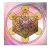 Untersetzer und Heilschablone Würfel des Metatron - Lichtenergie