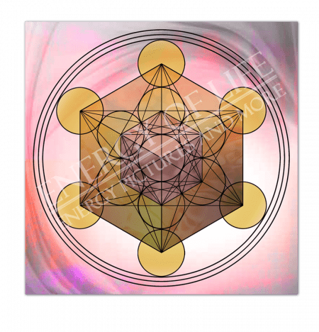 Heilschablone Würfel des Metatron – Lichtenergie Untersetzer und Heilschablone Würfel des Metatron - Lichtenergie