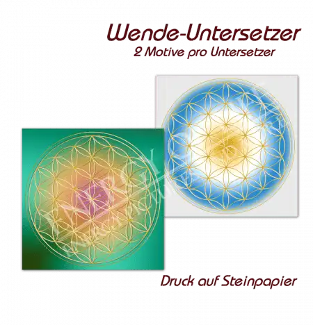 Wende-Untersetzer Blume des Lebens