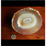 Geöltes Achat-Ei - geschnitten - Gewicht: 3600g