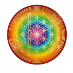 Untersetzer Blume des Lebens - Chakren-Ausgleich - rund - groß