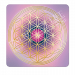 Untersetzer Blume des Lebens -Herzens-Energie-groß