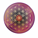 Untersetzer Lebensblume Eigenmacht - rund - groß