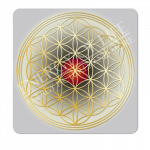 Untersetzer Blume des Lebens -Neutralität-groß