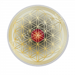 Untersetzer Lebensblume Neutralität - rund - groß