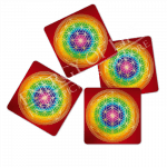 Untersetzer Blume des Lebens -Chakren-Ausgleich-klein