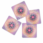 Untersetzer Blume des Lebens -Herzens-Energie-klein