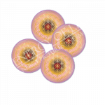 Untersetzer Blume des Lebens Herzens-Energie - rund - klein
