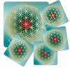 Untersetzer Blume des Lebens -Business-Heilung-Set