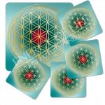 Untersetzer Blume des Lebens -Business-Heilung-Set