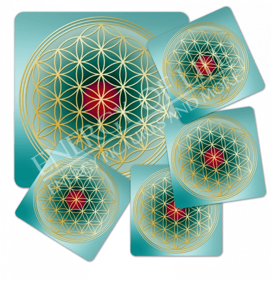 Untersetzer Blume des Lebens -Business-Heilung-Set